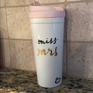 Kate Spade Miss to Mrs. Travel Mug -NEW